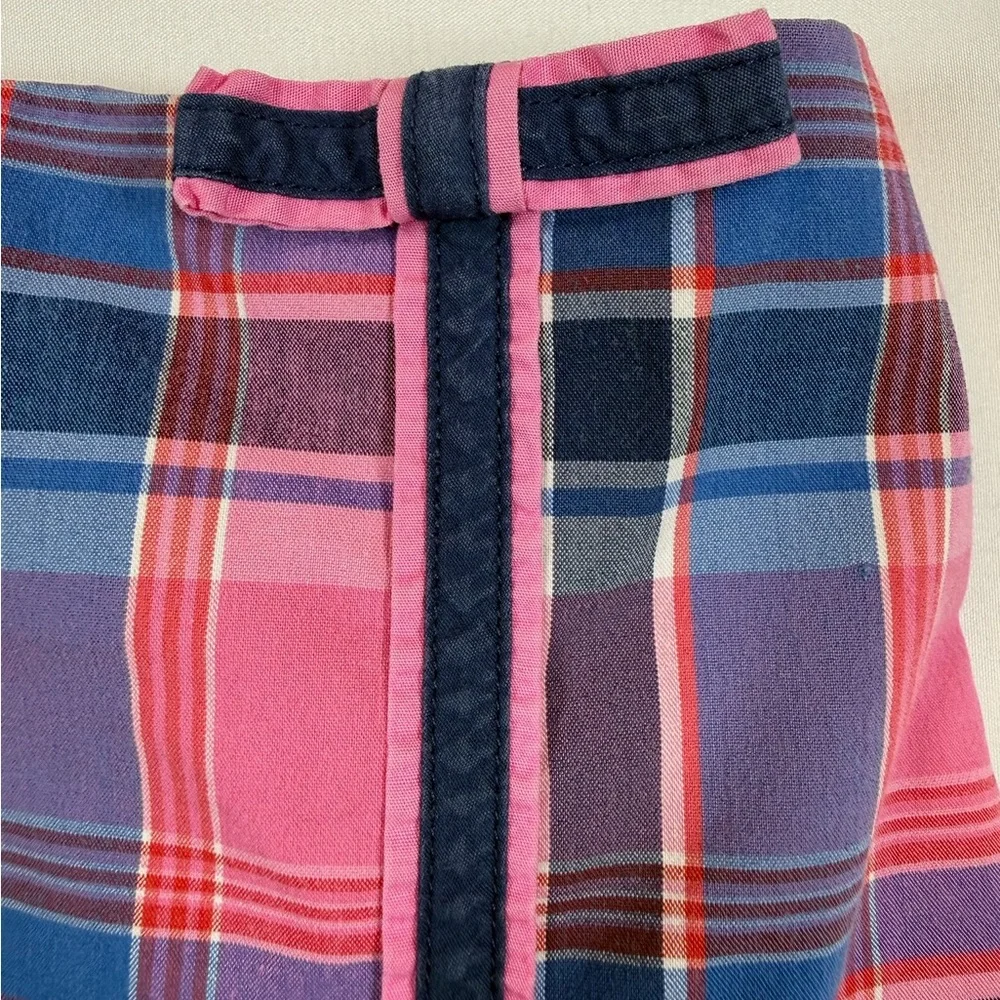 LILLY PULITZER Girls’ Y2K-Inspired‎ Pink Plaid Mini Skort Bow Tennis Prep Size 6